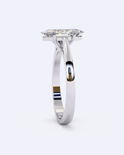 Classic Marquise Solitaire Diamond Ring