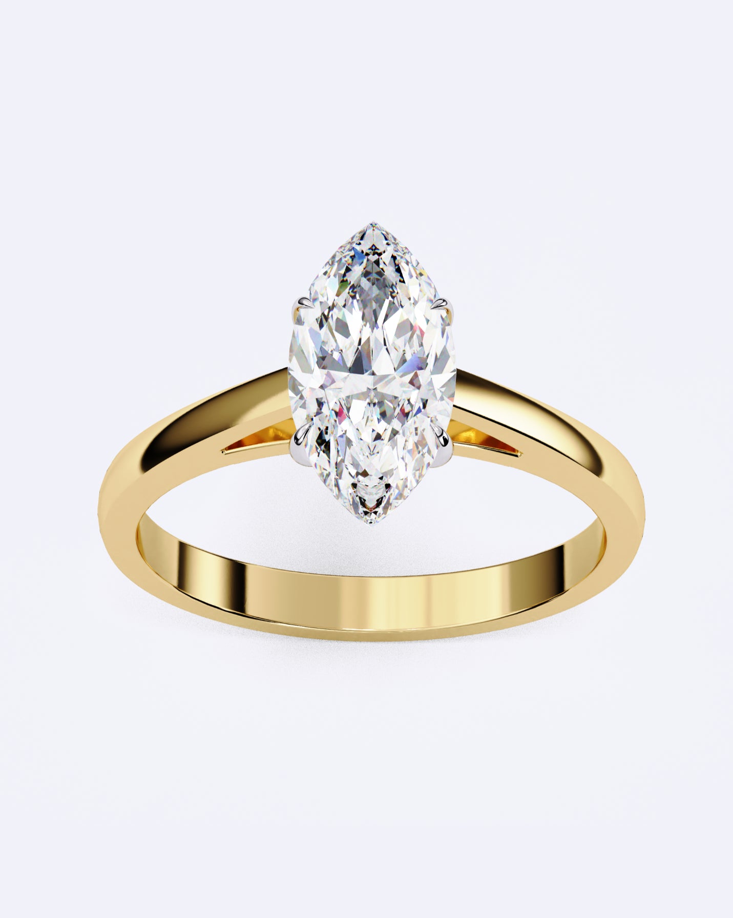 Classic Marquise Solitaire Diamond Ring