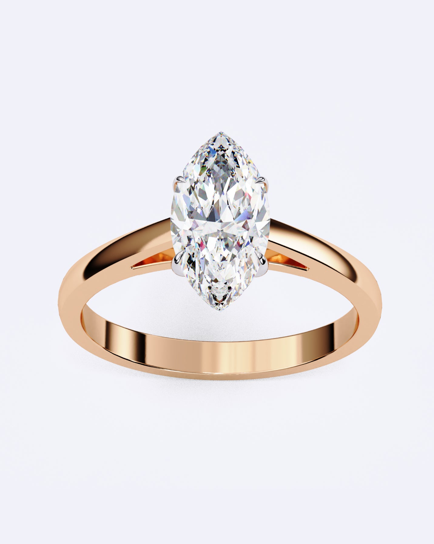 Classic Marquise Solitaire Diamond Ring