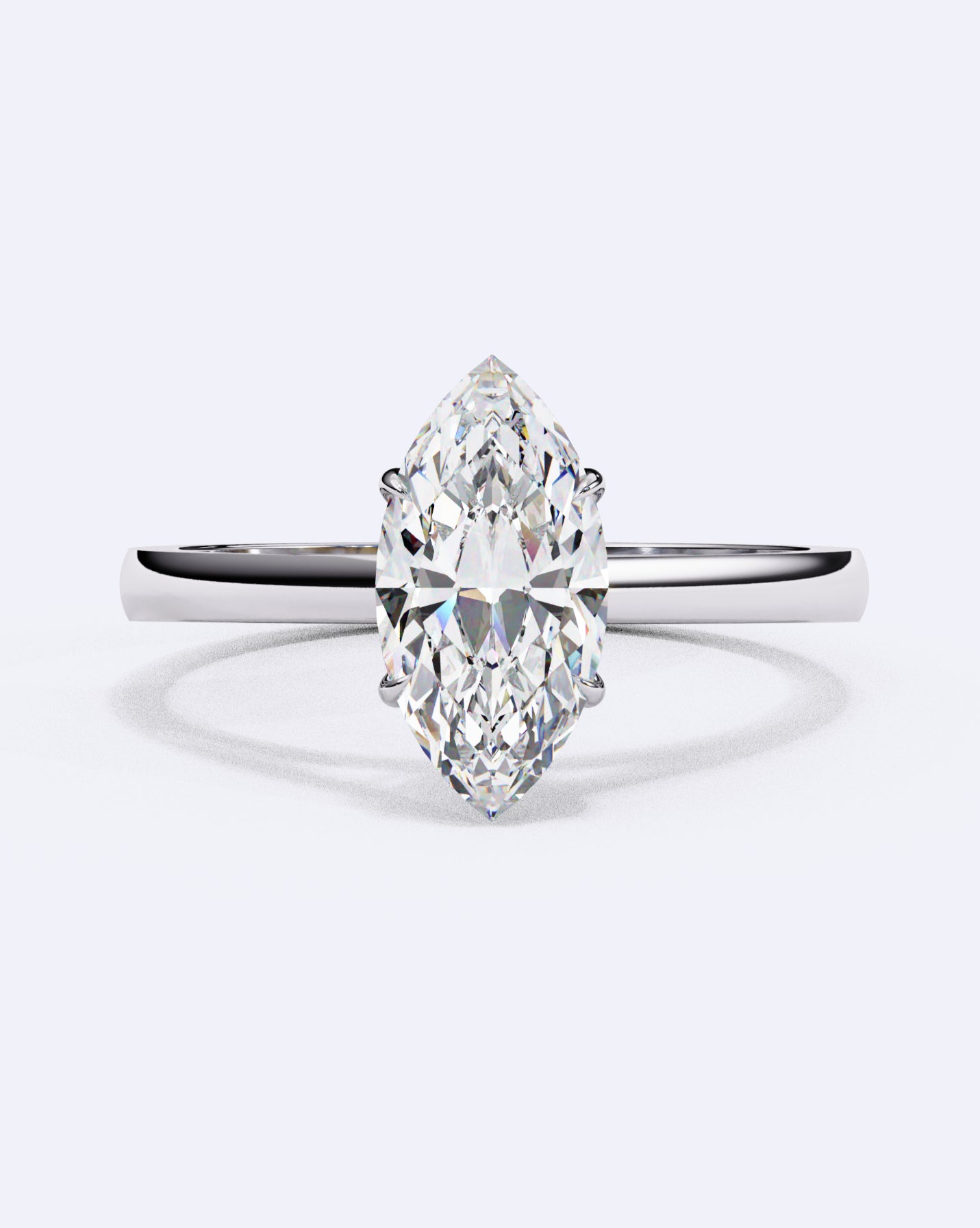 Classic Marquise Solitaire Diamond Ring