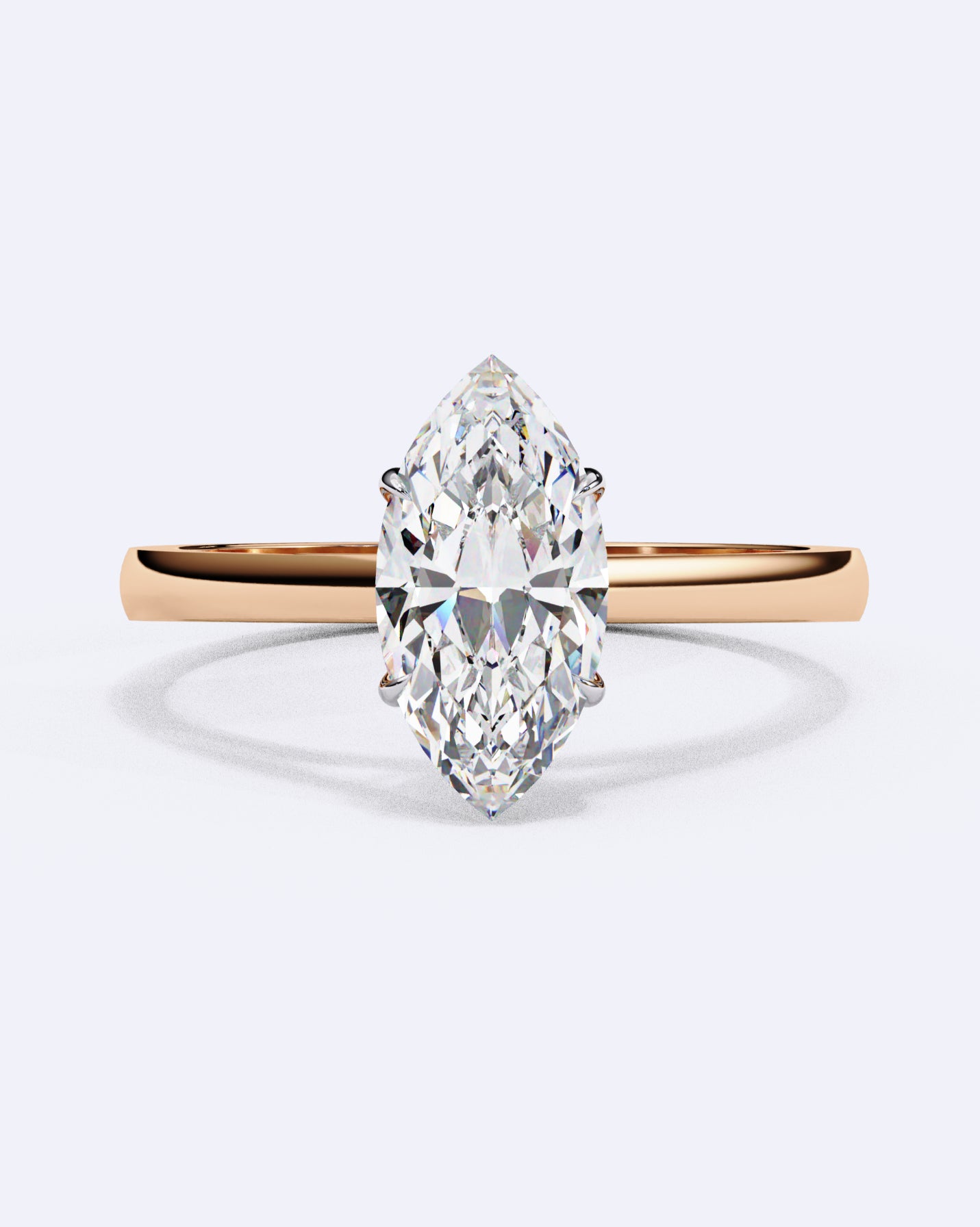 Classic Marquise Solitaire Diamond Ring