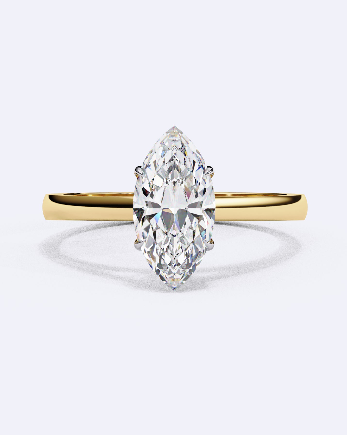 Classic Marquise Solitaire Diamond Ring