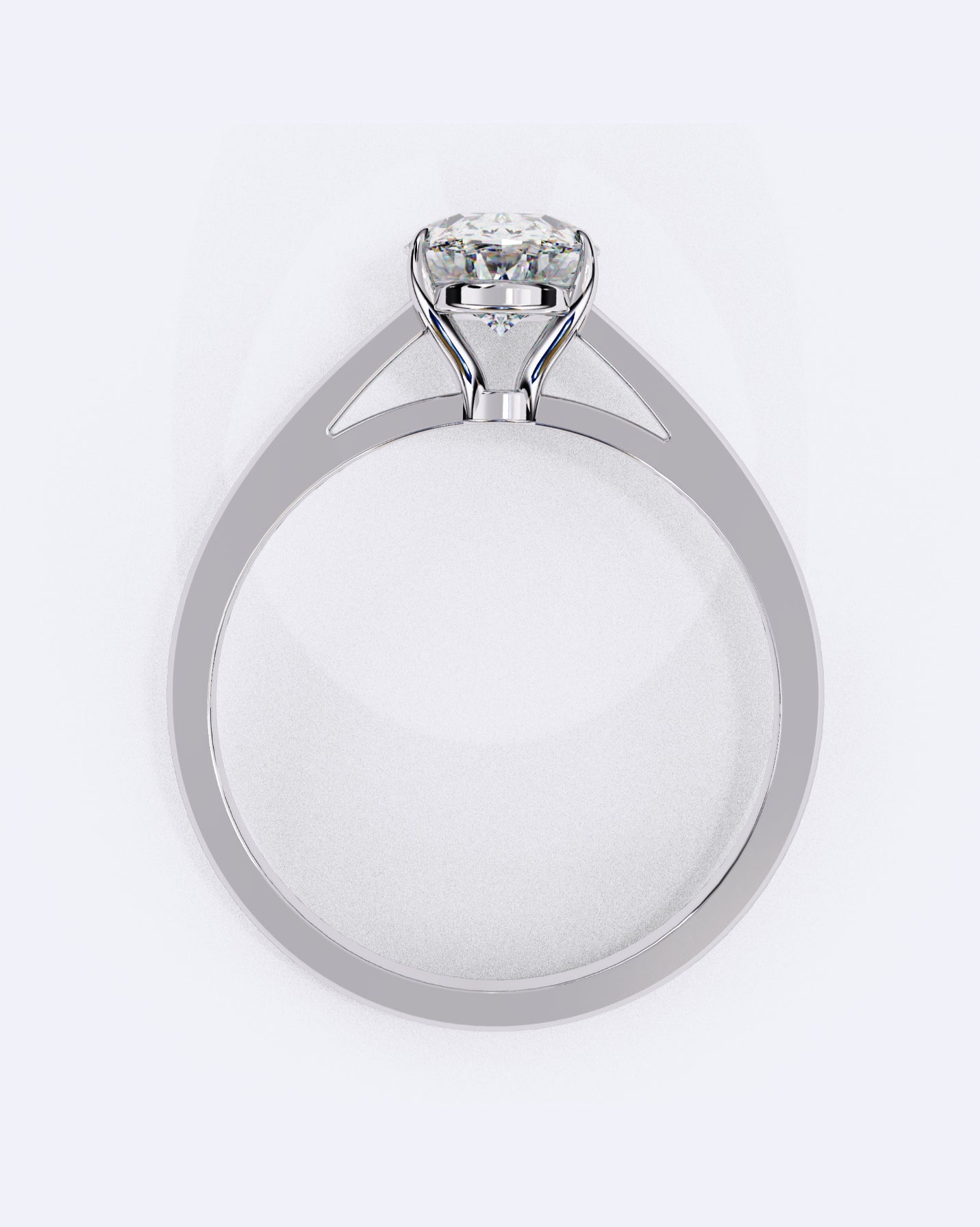 Oval Embrace Diamond Ring