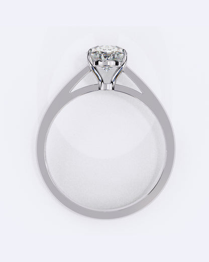 Oval Embrace Diamond Ring