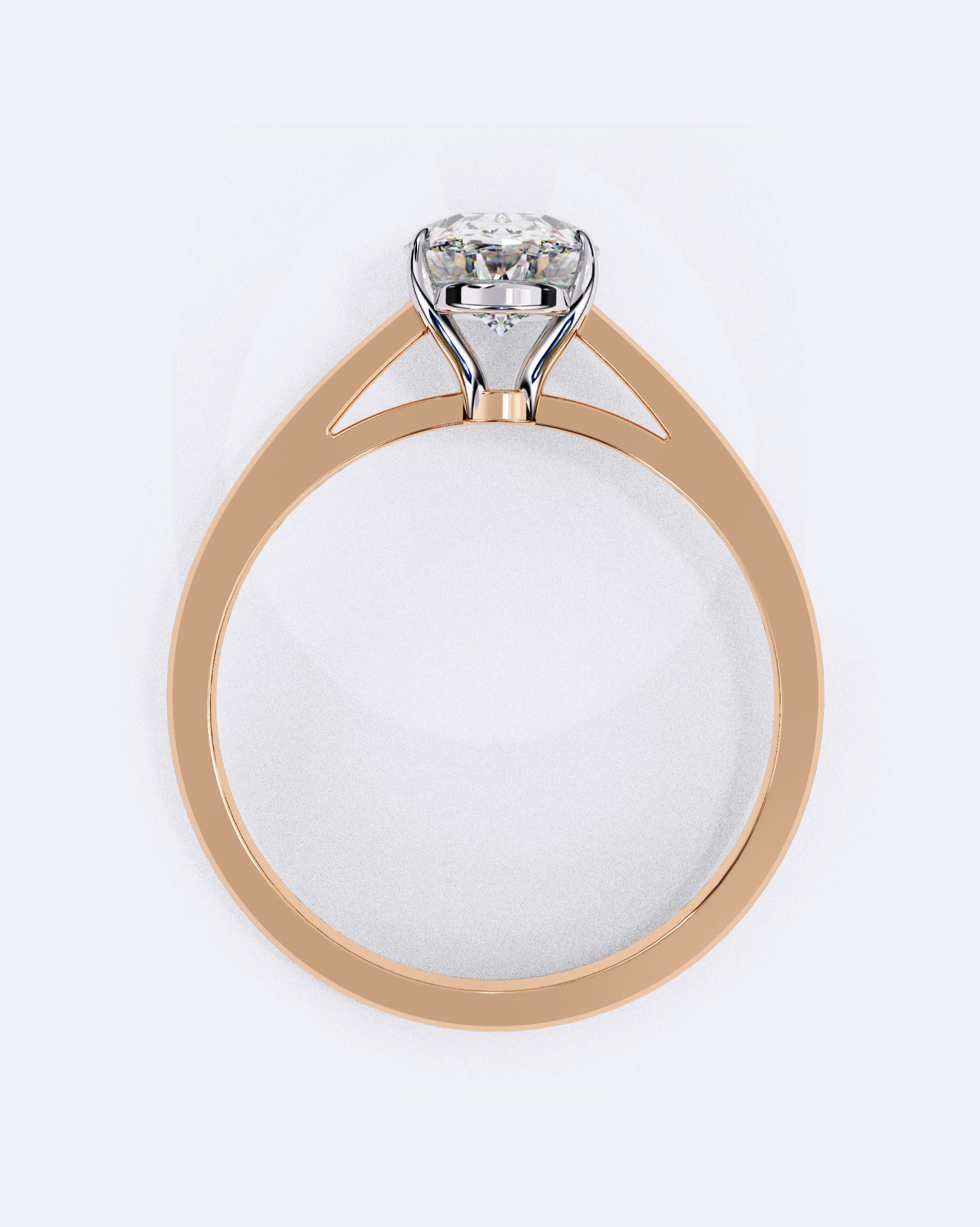 Oval Embrace Diamond Ring