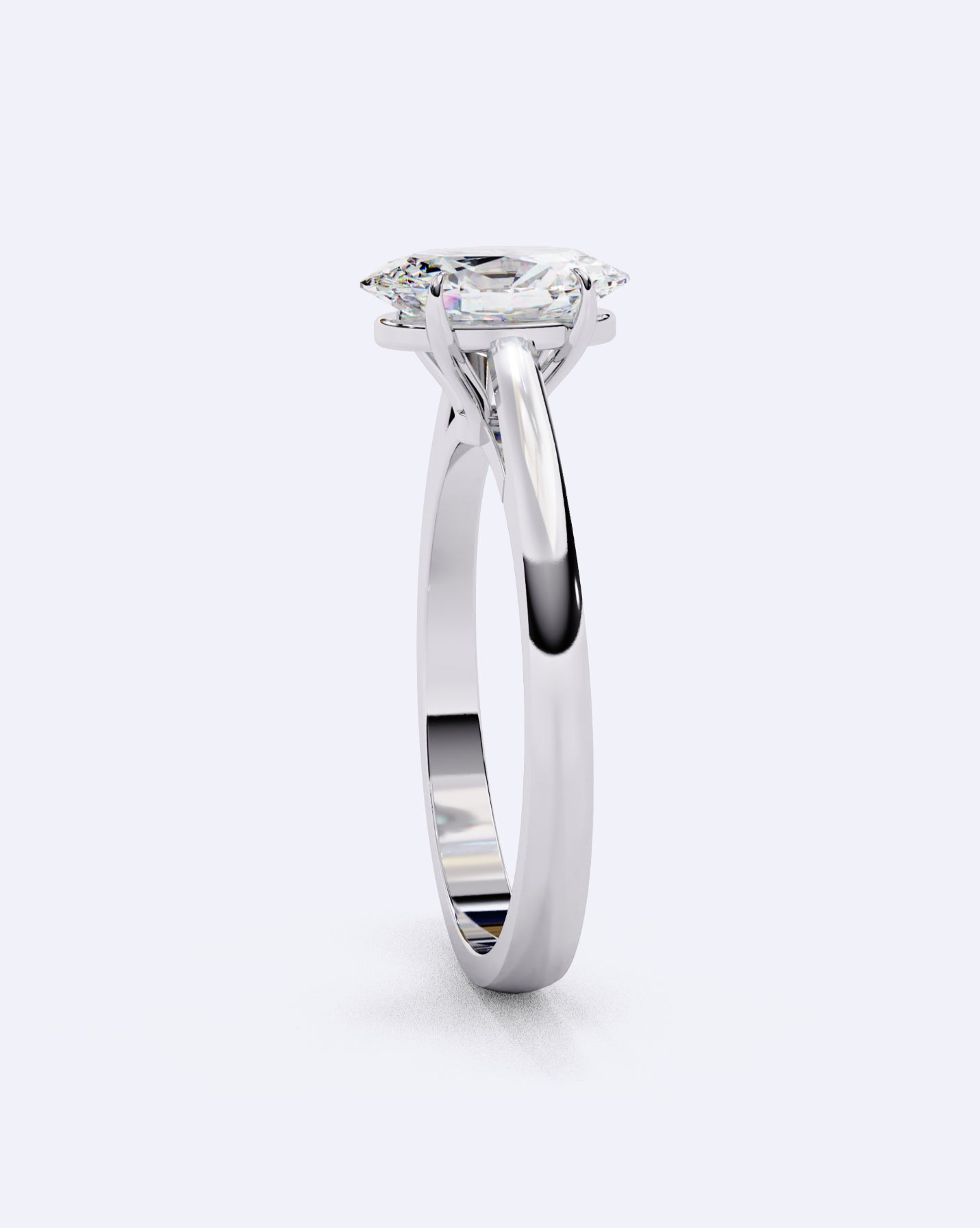 Oval Embrace Diamond Ring