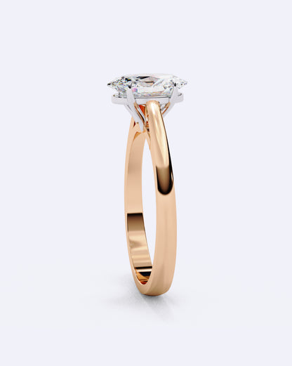 Oval Embrace Diamond Ring