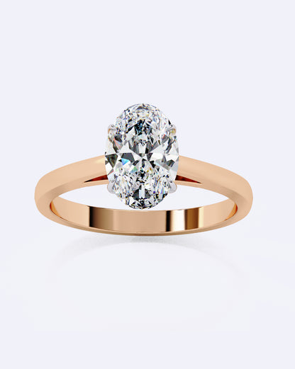 Oval Embrace Diamond Ring