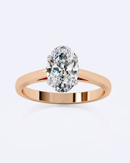 Oval Embrace Diamond Ring