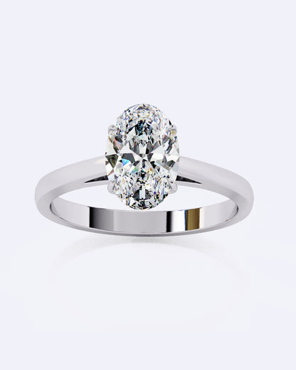 Oval Embrace Diamond Ring