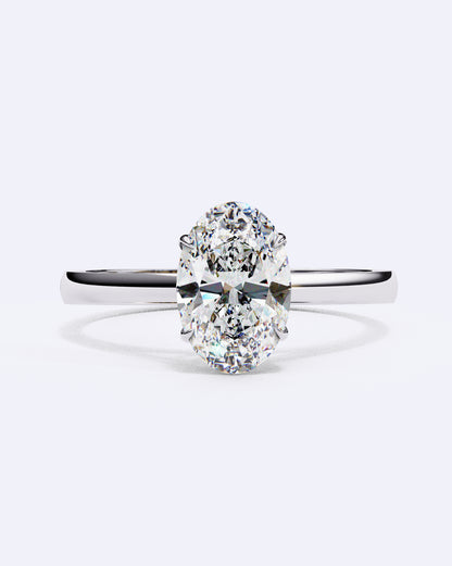 Oval Embrace Diamond Ring