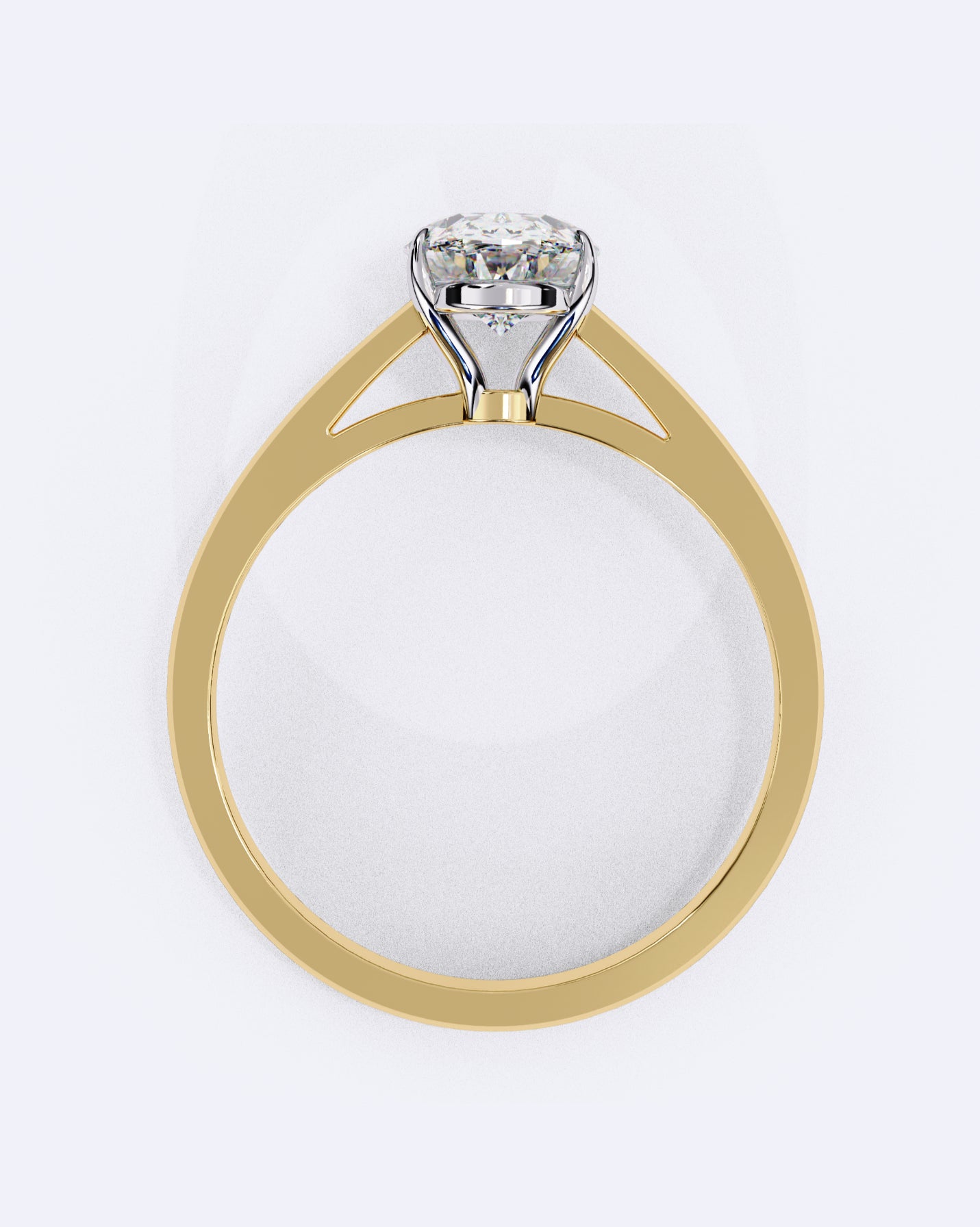 Oval Embrace Diamond Ring