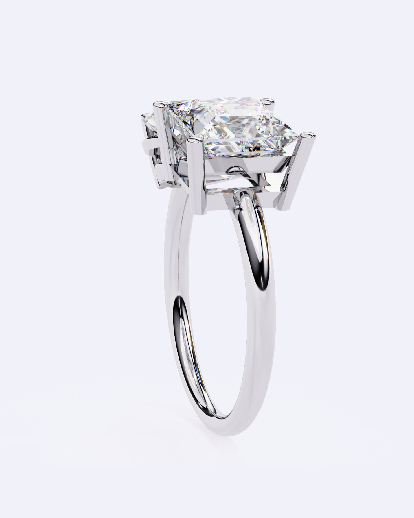 Radiant Duo Diamond Ring