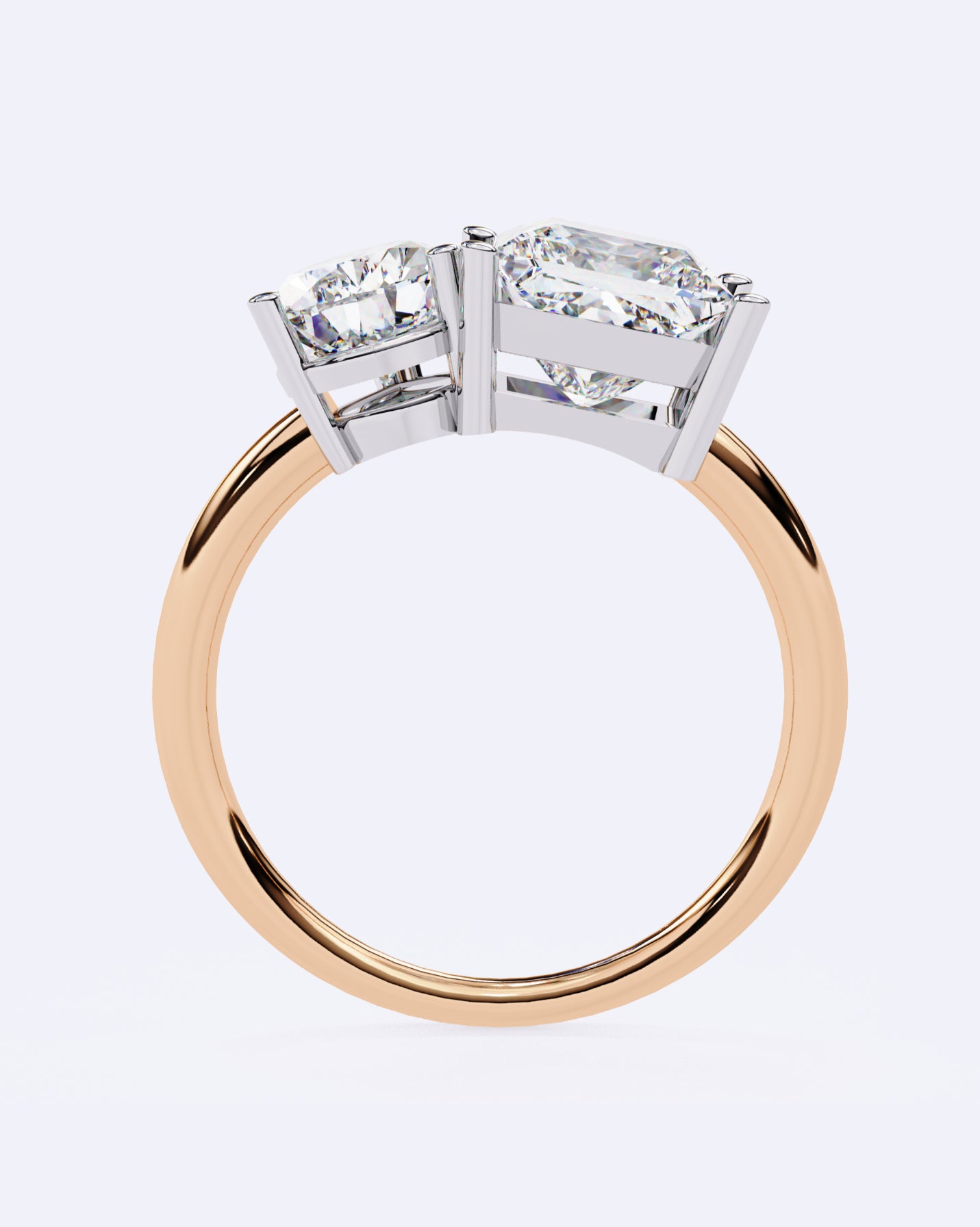 Radiant Duo Diamond Ring