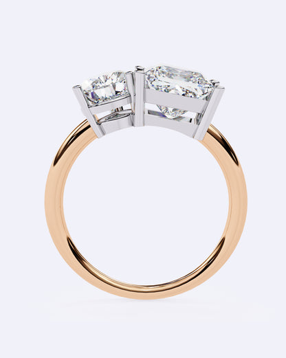 Radiant Duo Diamond Ring