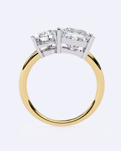 Radiant Duo Diamond Ring