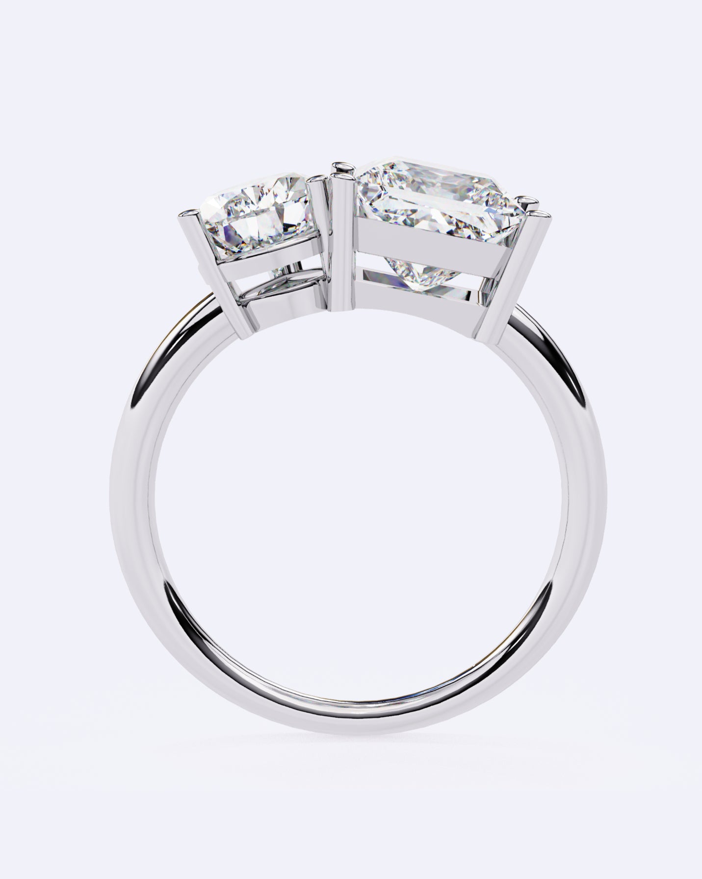 Radiant Duo Diamond Ring