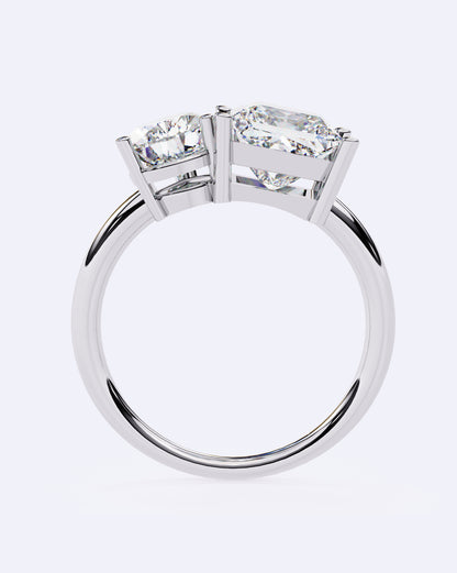 Radiant Duo Diamond Ring