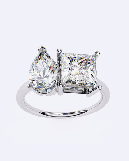 Radiant Duo Diamond Ring