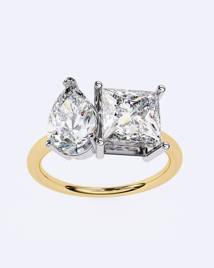 Radiant Duo Diamond Ring