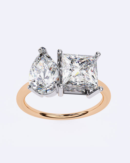 Radiant Duo Diamond Ring