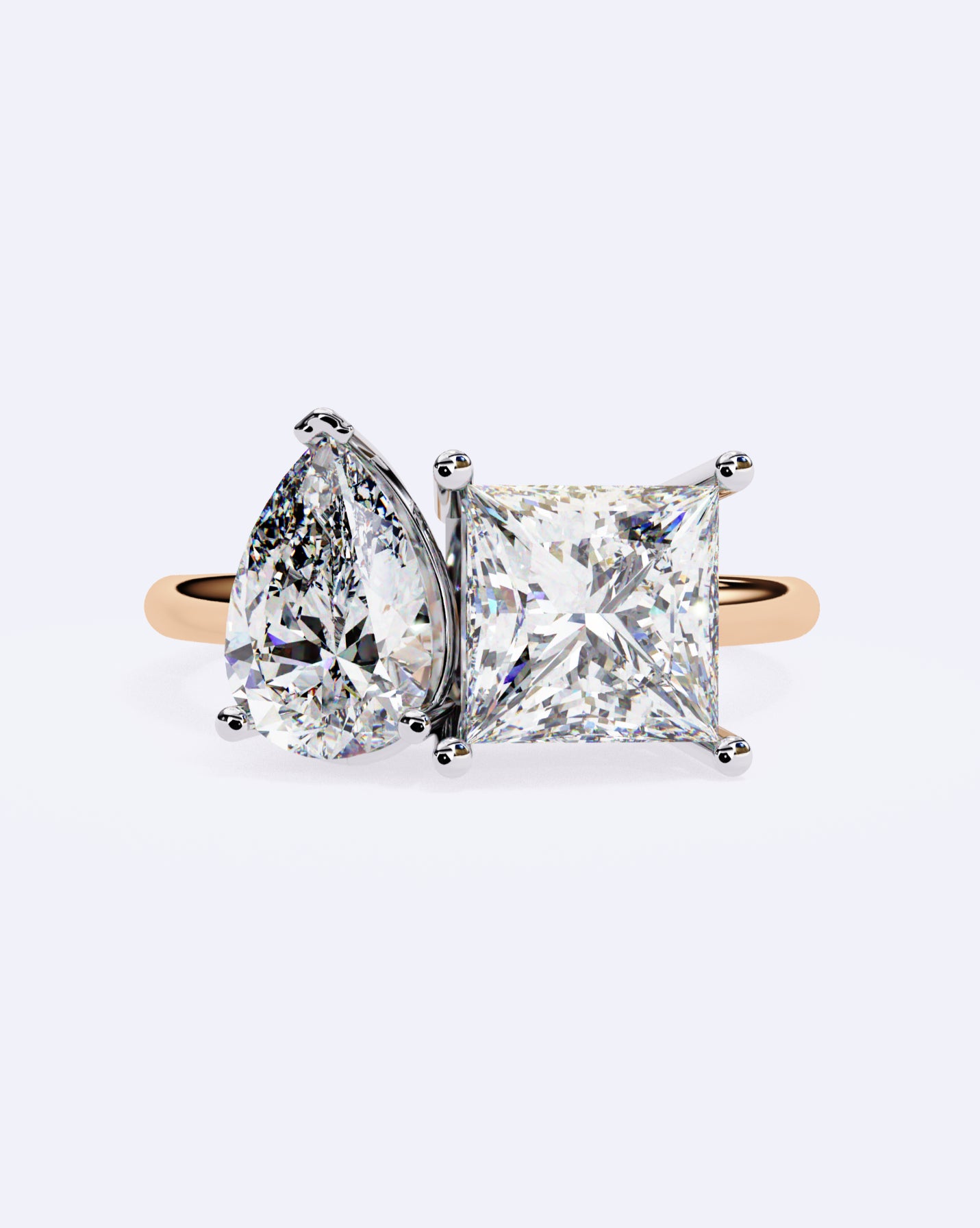 Radiant Duo Diamond Ring