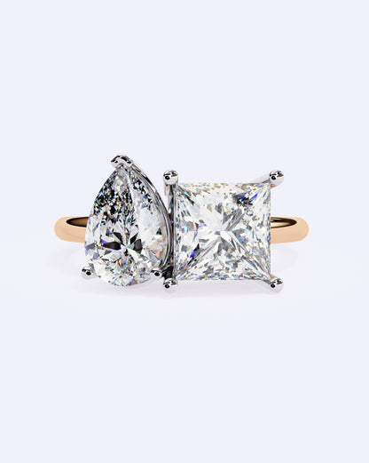 Radiant Duo Diamond Ring