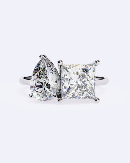 Radiant Duo Diamond Ring