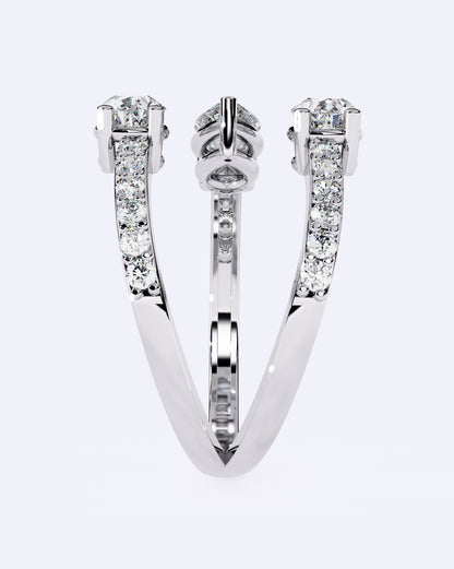 Sculpted Marquise Trio Band