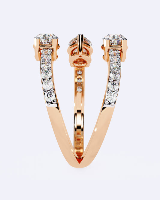 Sculpted Marquise Trio Band