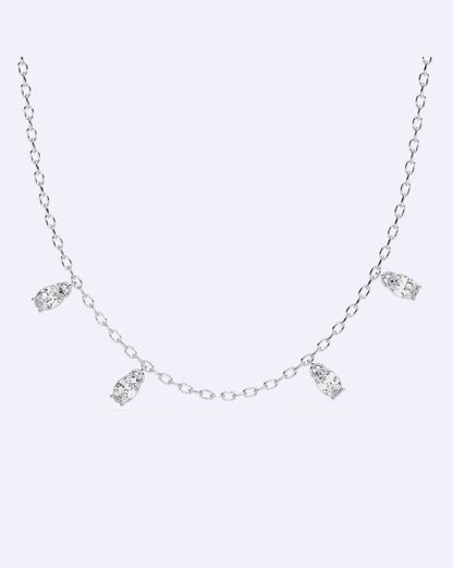 Elegant Oval Solitaire Chain
