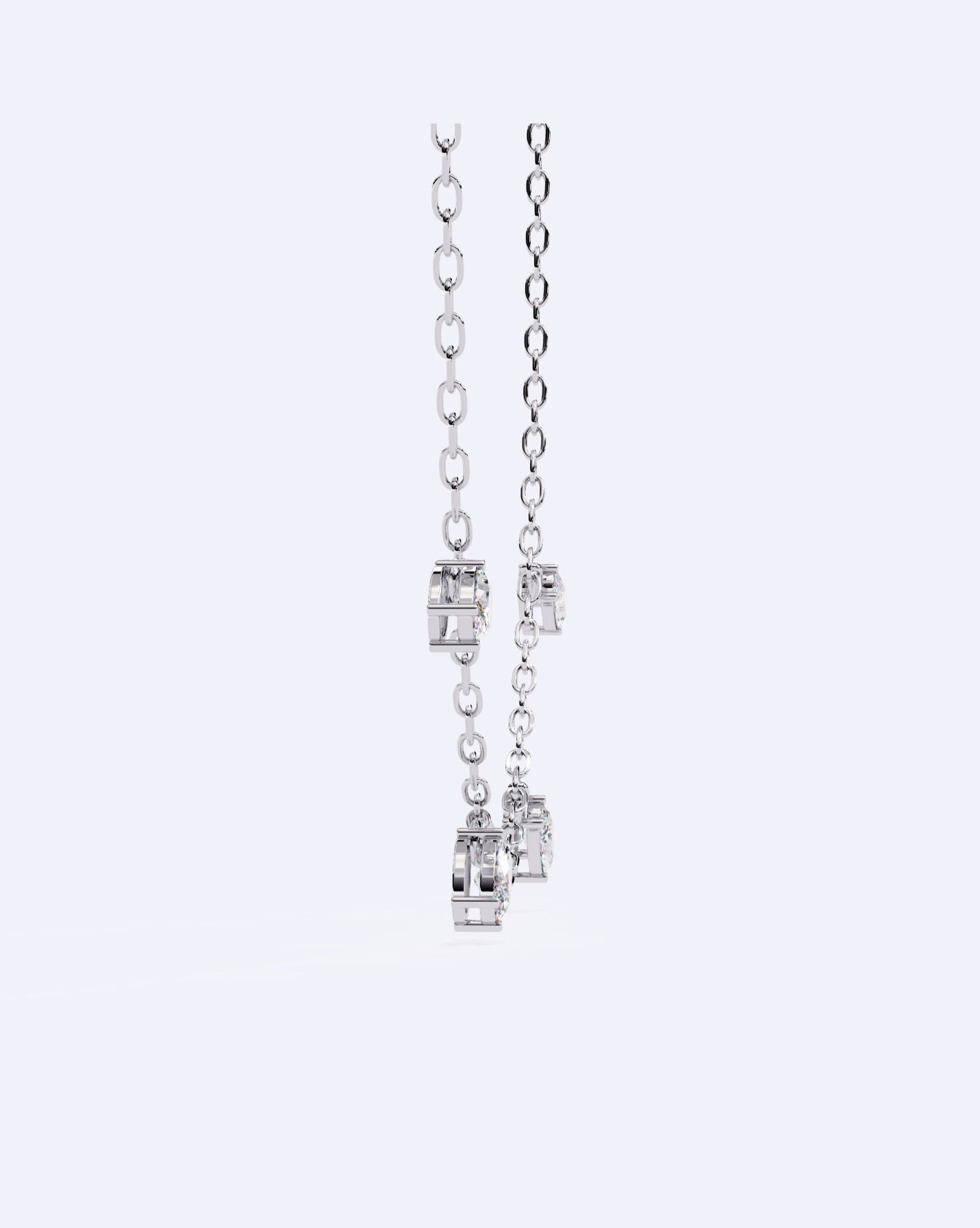 Elegant Oval Solitaire Chain
