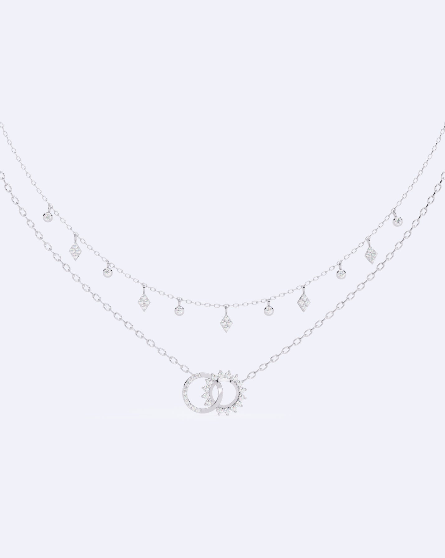 Celestial Harmony Two-Line Necklace