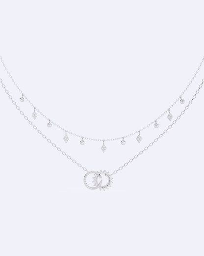 Celestial Harmony Two-Line Necklace