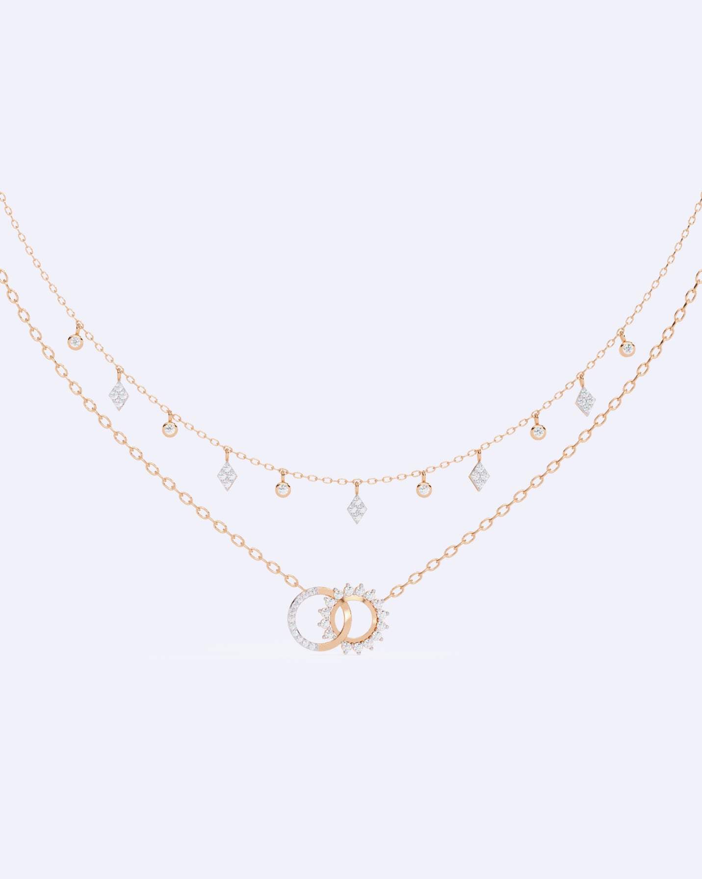Celestial Harmony Two-Line Necklace