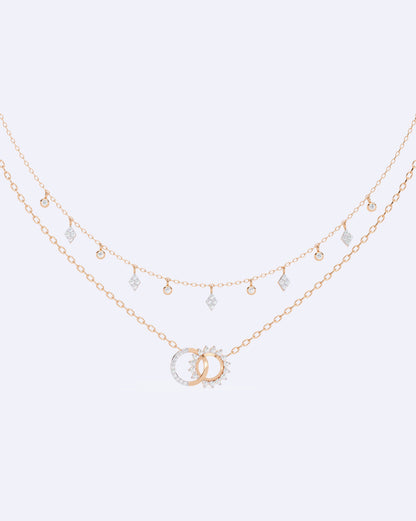 Celestial Harmony Two-Line Necklace