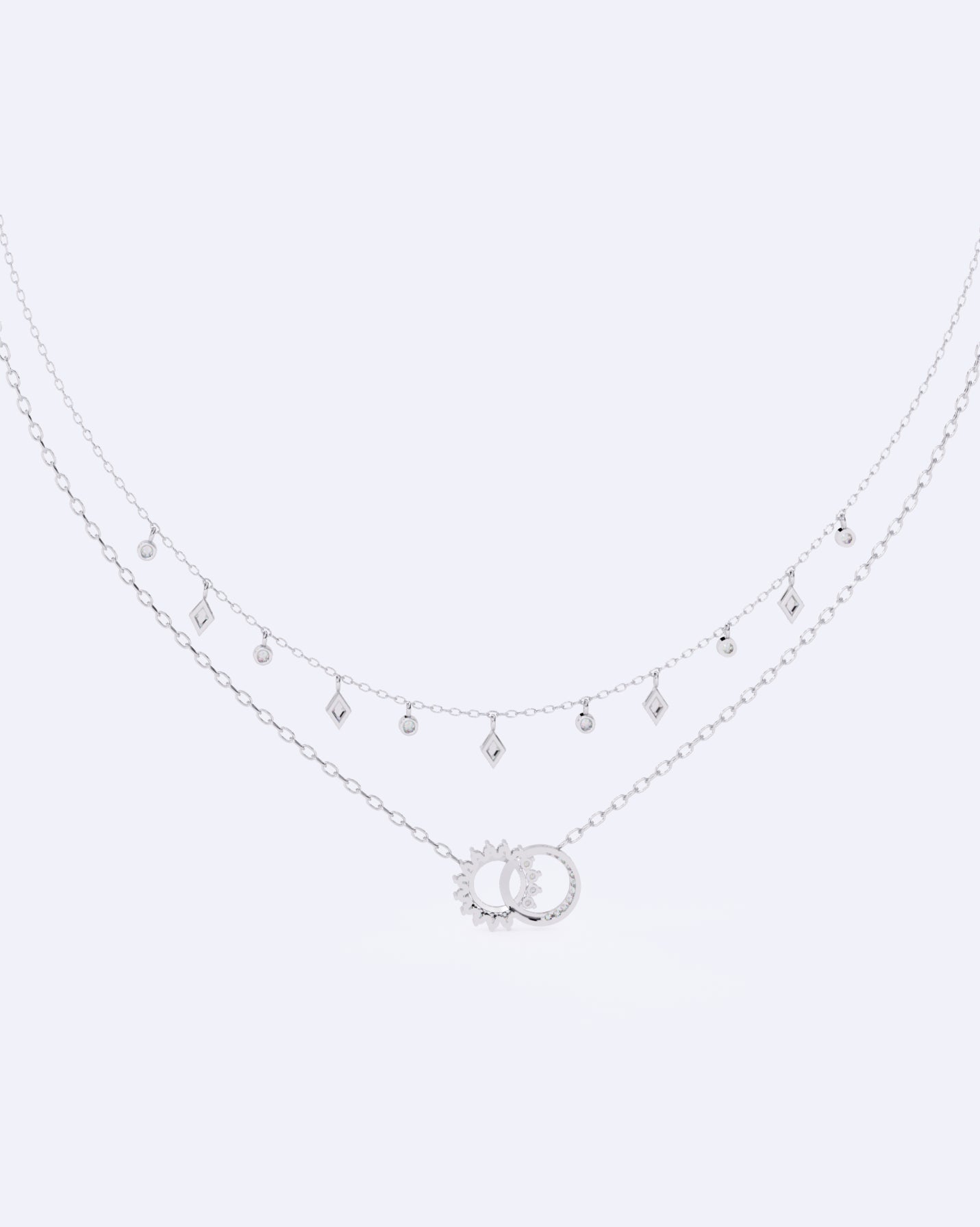Celestial Harmony Two-Line Necklace
