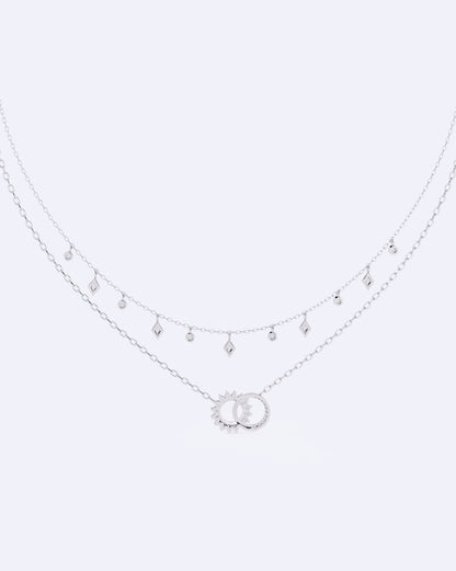 Celestial Harmony Two-Line Necklace