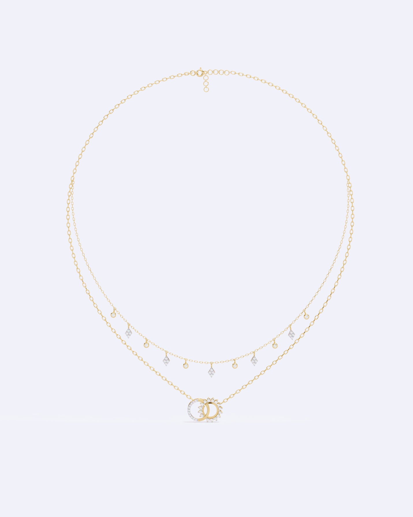 Celestial Harmony Two-Line Necklace