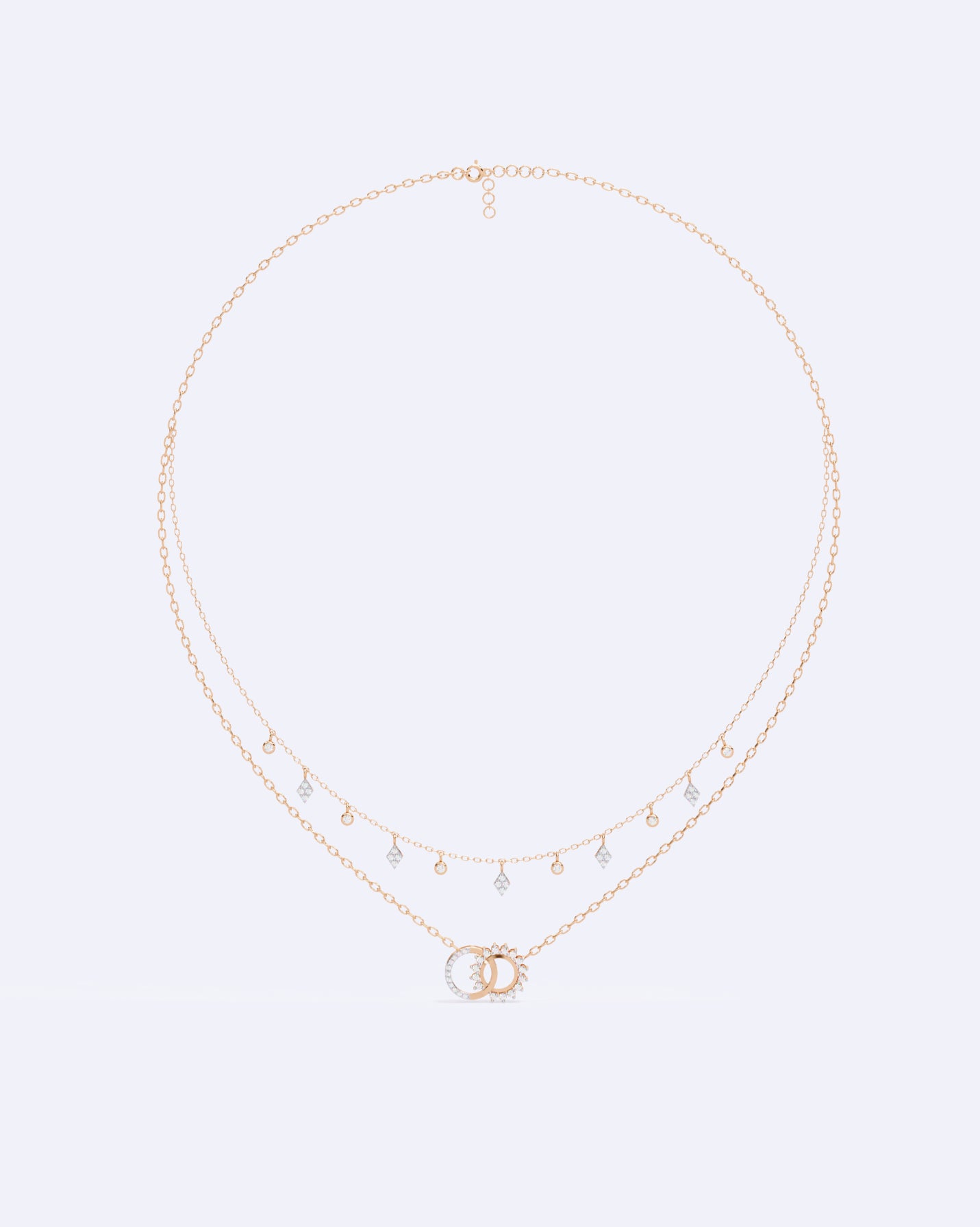 Celestial Harmony Two-Line Necklace