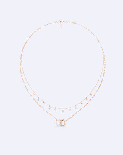 Celestial Harmony Two-Line Necklace