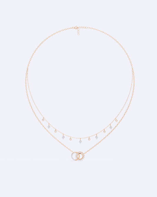 Celestial Harmony Two-Line Necklace