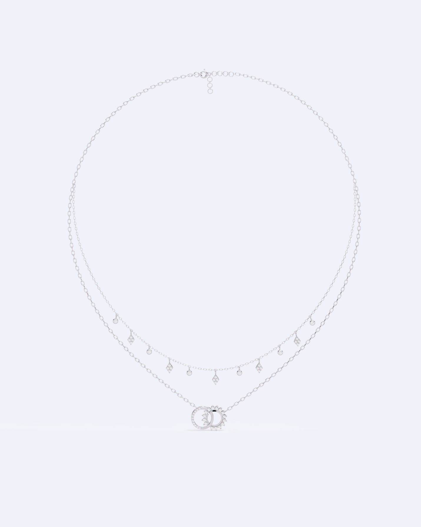 Celestial Harmony Two-Line Necklace