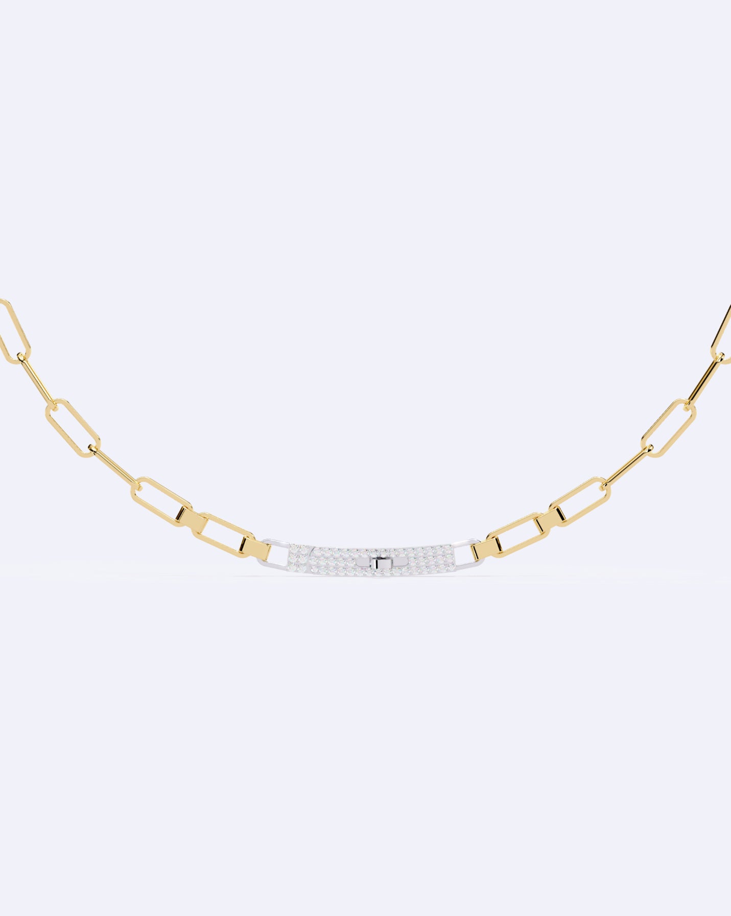 Diamond Stud Line Necklace