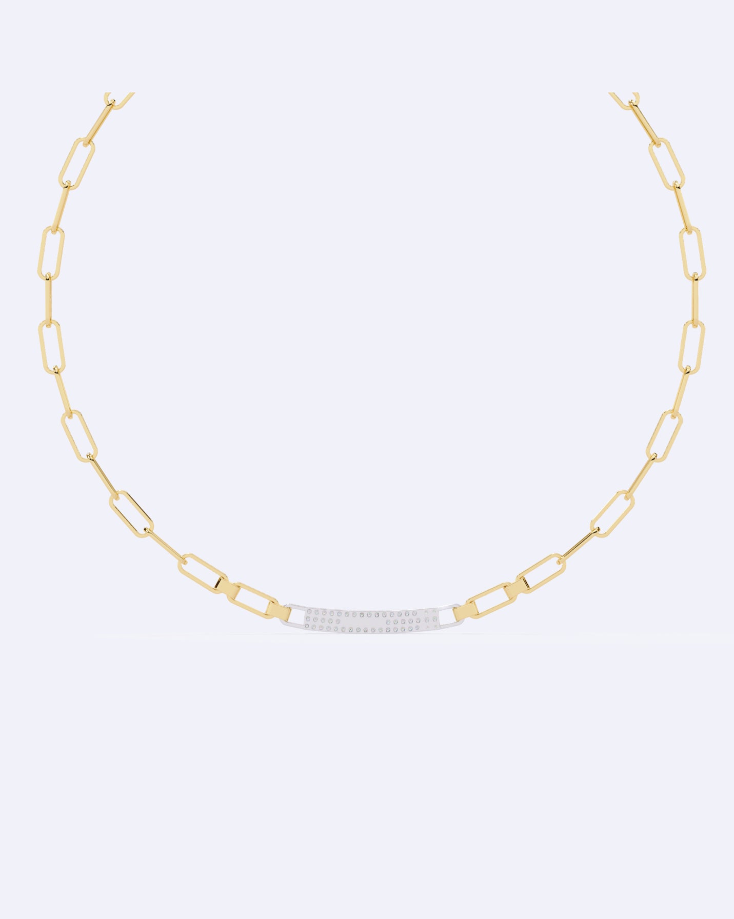 Diamond Stud Line Necklace