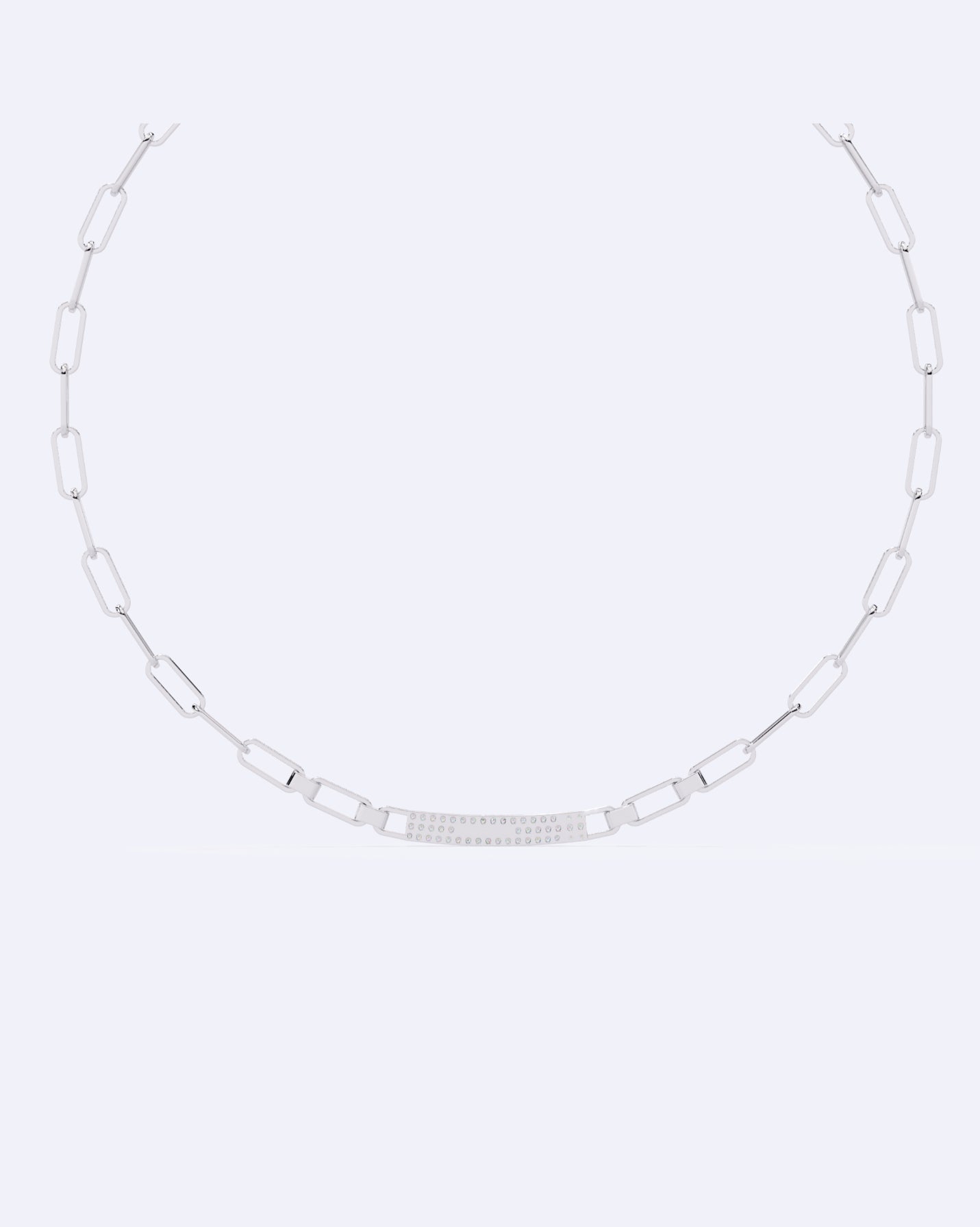 Diamond Stud Line Necklace