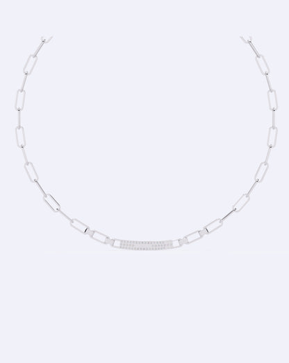 Diamond Stud Line Necklace