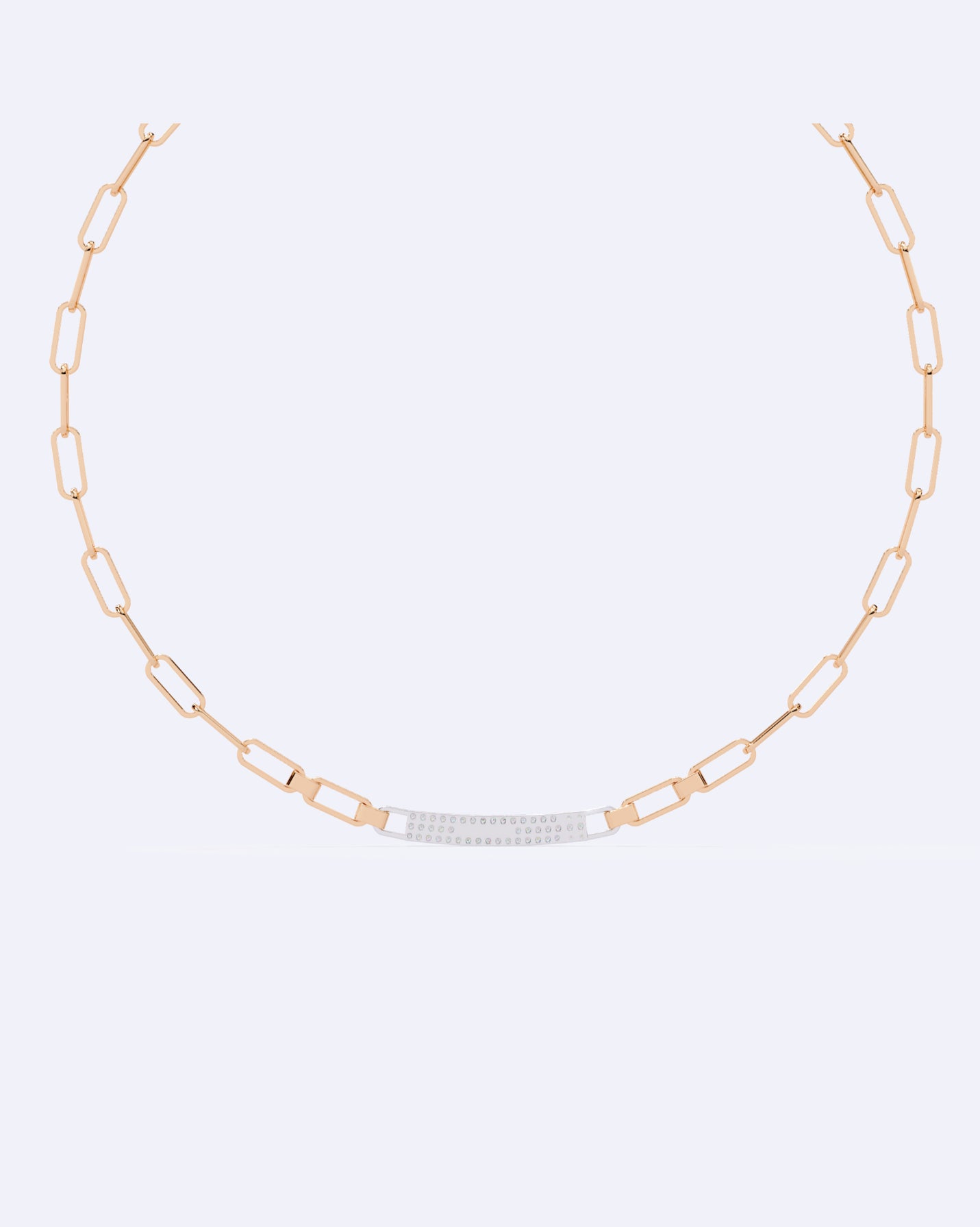 Diamond Stud Line Necklace
