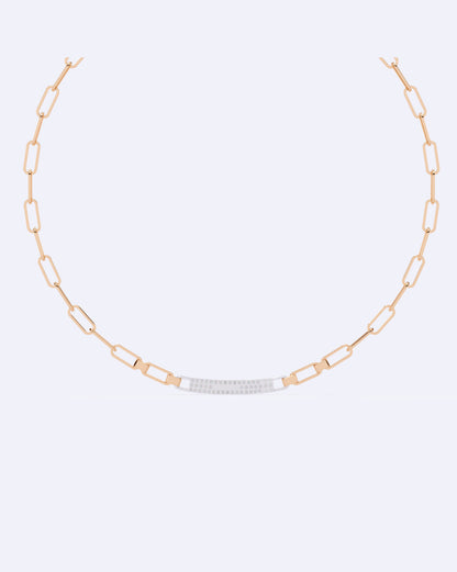 Diamond Stud Line Necklace