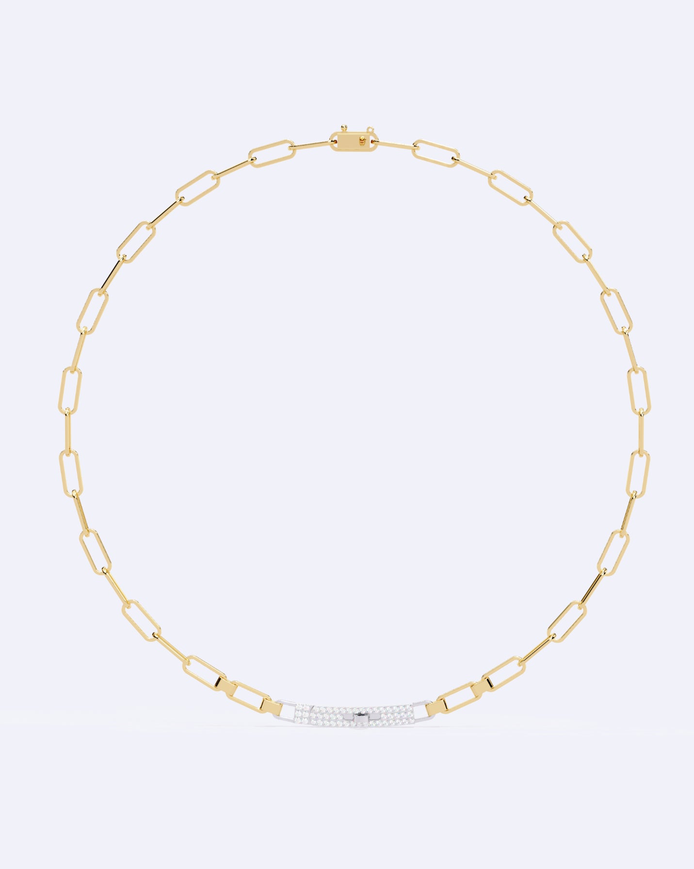 Diamond Stud Line Necklace
